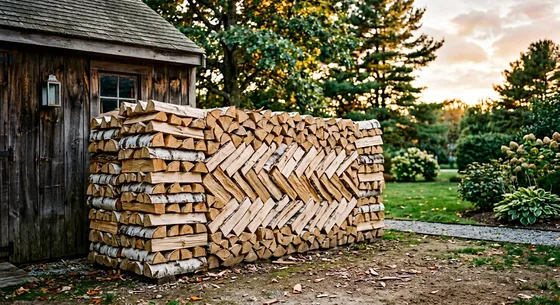 Укладка дров в Вербилках, улица Парковая, 16