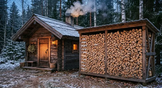 Укладка дров в Вербилках, переулок Лагерный, 3
